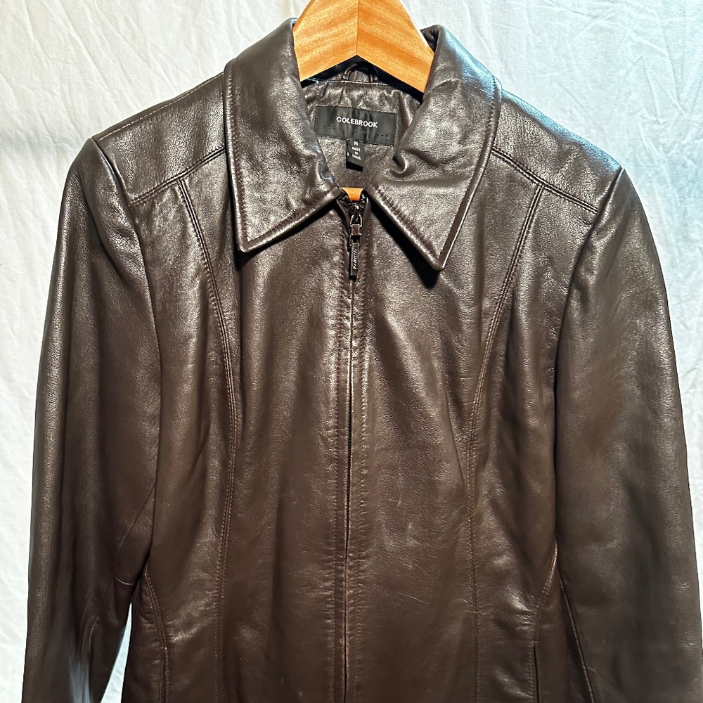 Women's Leather Colebrook Jacket (Petite Med)